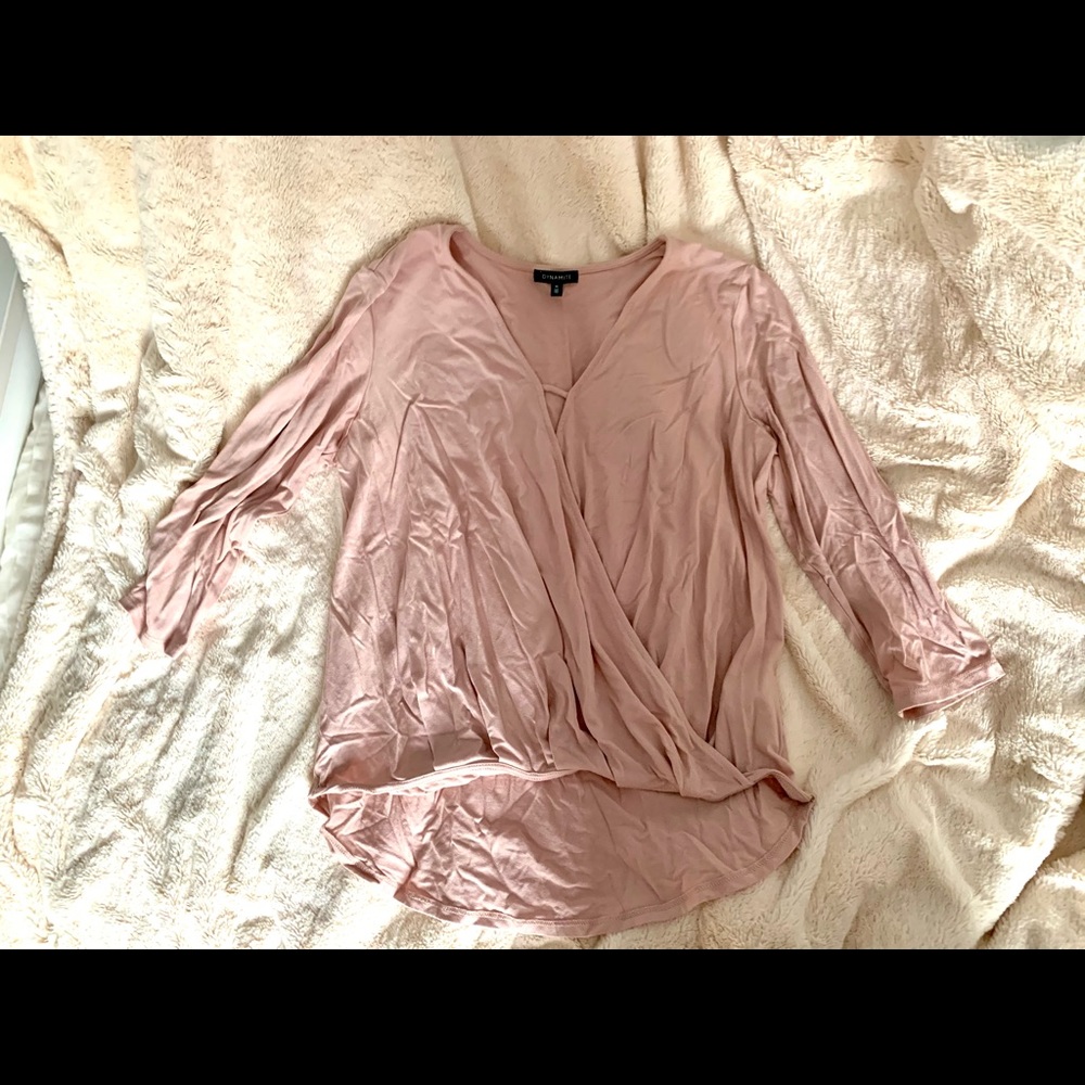 Dynamite pink blouse